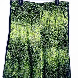 And1 Green/Black Leopard Print Basketball Shorts Size XL